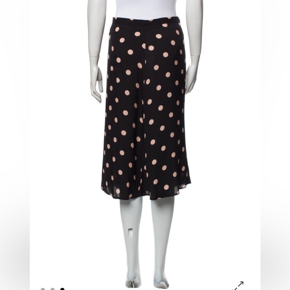 Reformation Polka Dot Print Knee-Length Skirt - Picture 2 of 3